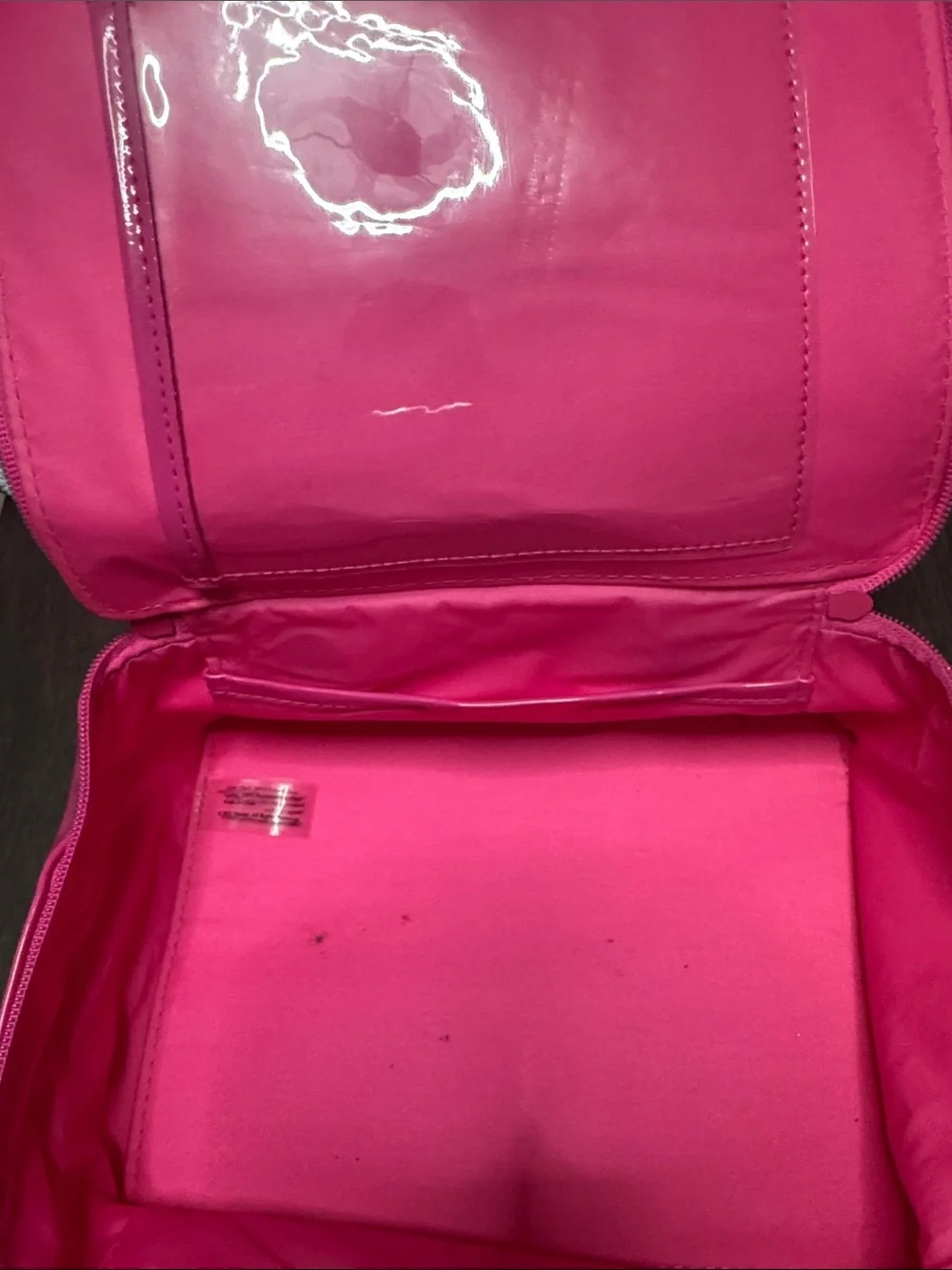 BEIS Hot Pink Patent Handle Cosmetic Case - Picture 9 of 9